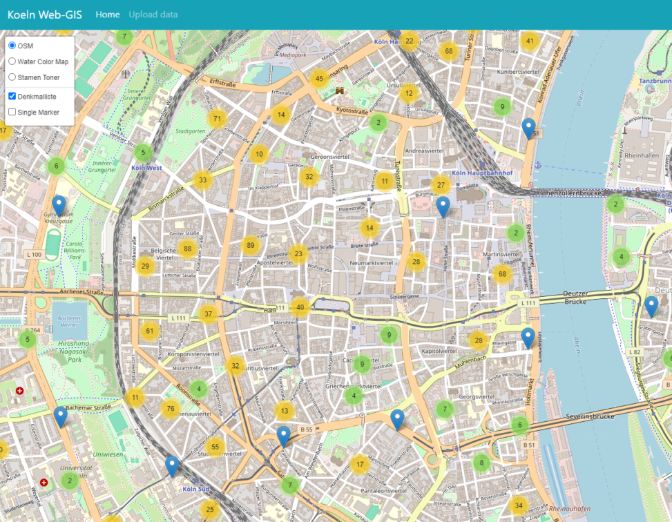 Map of the monuments City Cologne (Old Version)
